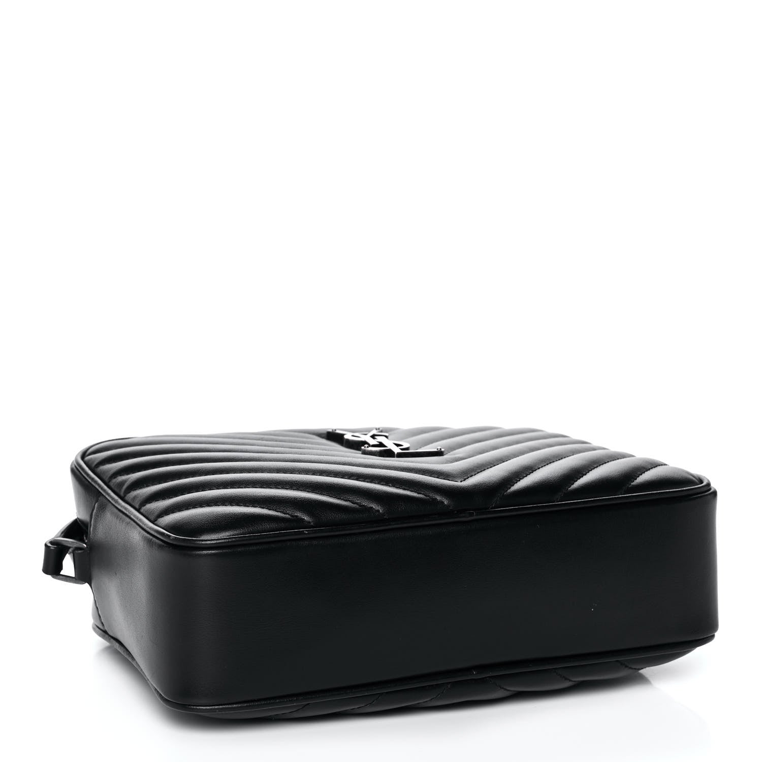 Saint Laurent Calfskin Matelasse Monogram Lou Camera Bag Black 4 of 18