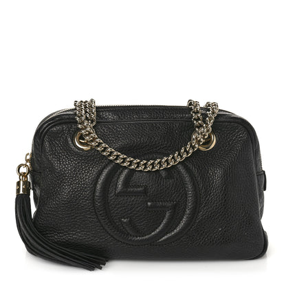 Gucci Pebbled Calfskin Small Soho Bowler Black 1 of 11