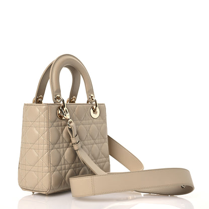Christian Dior Lambskin Cannage Small Lucky Badges My Lady Dior Beige 3 of 18