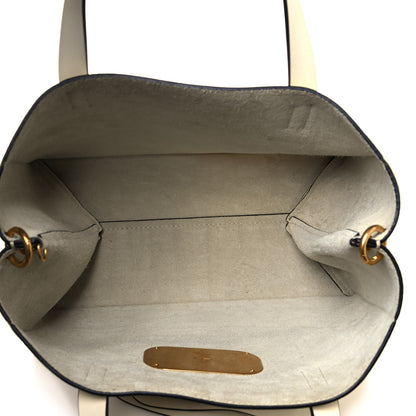 Valentino Garavani Pebbled Calfskin VRing Tote Bag Light Ivory 5 of 14