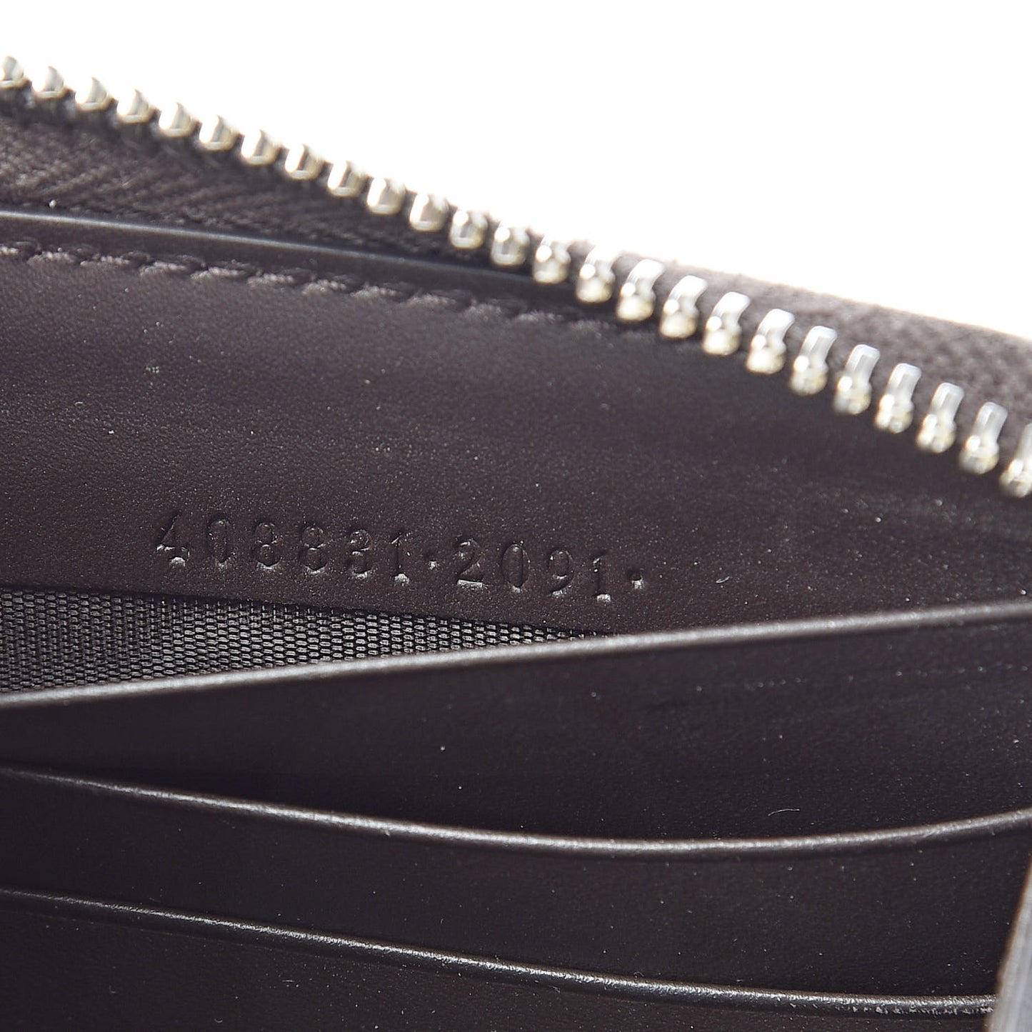 GG Supreme Monogram Web Bee Zip Around Wallet Beige Cocoa