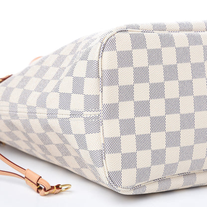 Louis Vuitton Damier Azur Neo Neverfull MM Rose Ballerine 9 of 12