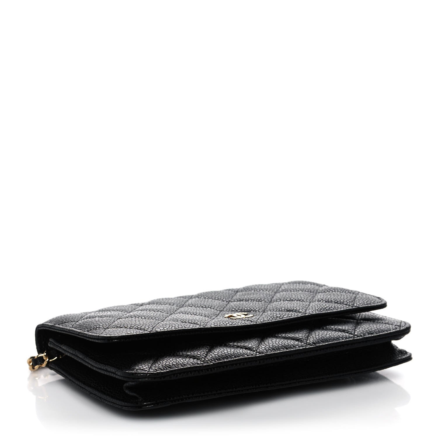 Chanel Caviar Quilted Wallet On Chain WOC Black 4 of 14