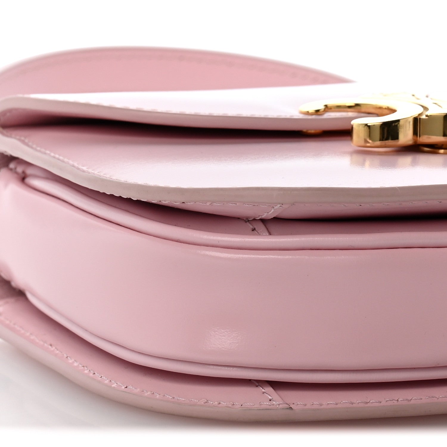 Celine Shiny Calfskin Triomphe Mini Besace Clea Pastel Pink 9 of 14