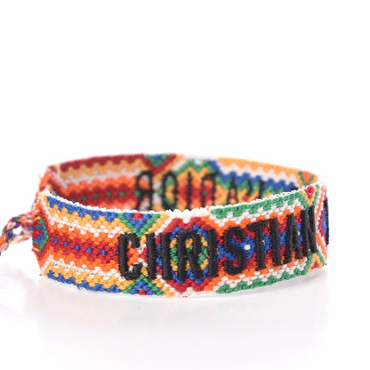 Christian Dior Woven Cotton J'Adior Friendship Bracelet Set 7 of 10
