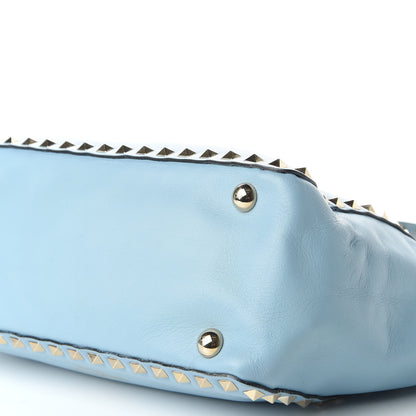 Valentino Garavani Vitello Small Rockstud Tote Sky Sorbet 7 of 11