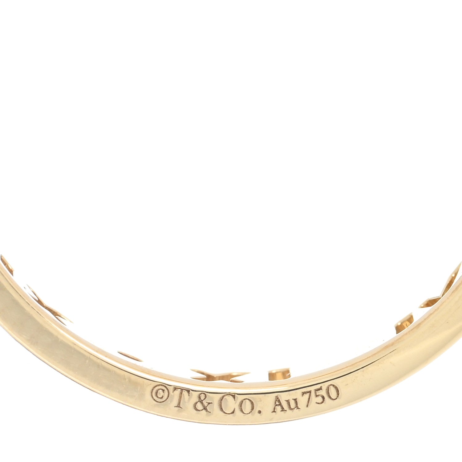 Tiffany 18K Yellow Gold Ruby Atlas Pierced Ring 51 5.75 4 of 4