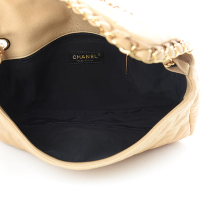 Chanel Calfskin Quilted Medium Chain Me Flap Light Beige 5 of 12