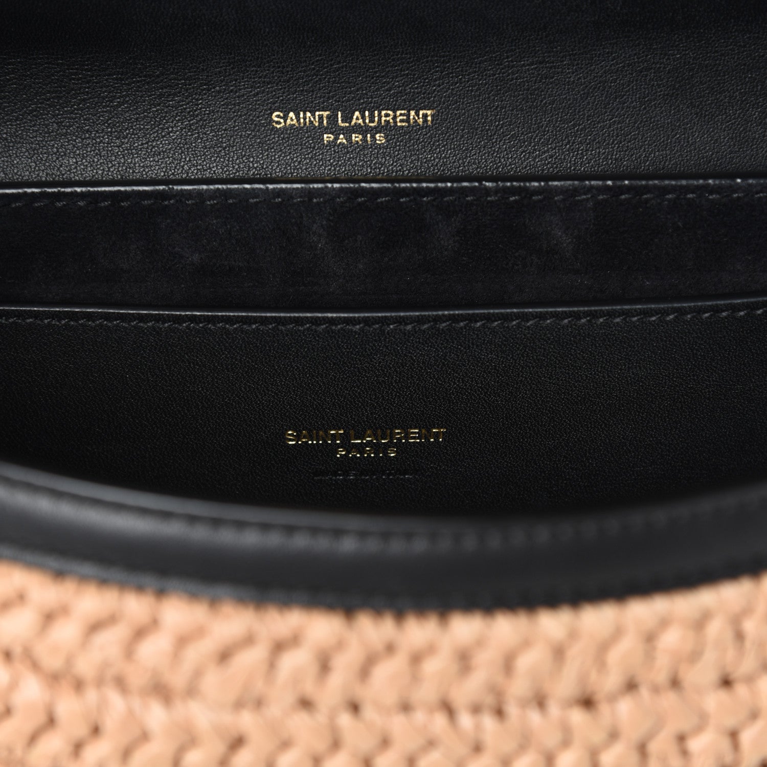 Saint Laurent Woven Raffia Monogram Kaia Satchel Tan 6 of 9