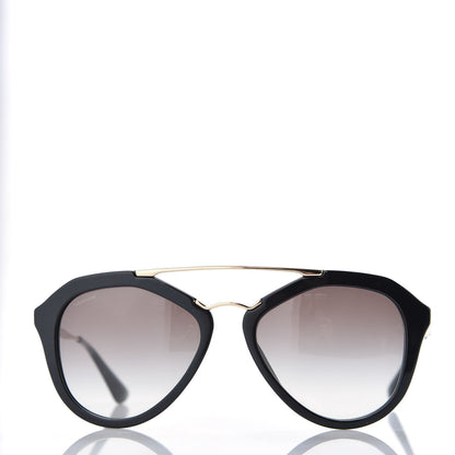 Prada Acetate Metal Cinema Sunglasses SPR 12Q Black 3 of 8
