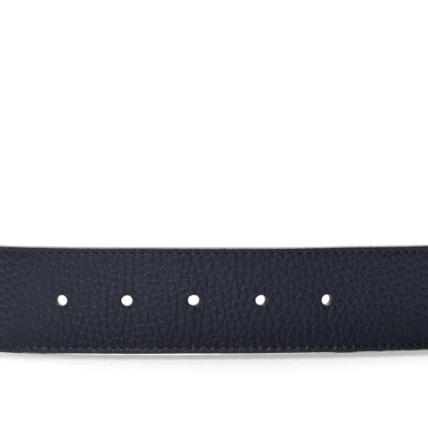 Taurillon Calfskin 40mm LV Tilt Reversible Belt 100 40 Navy Cognac