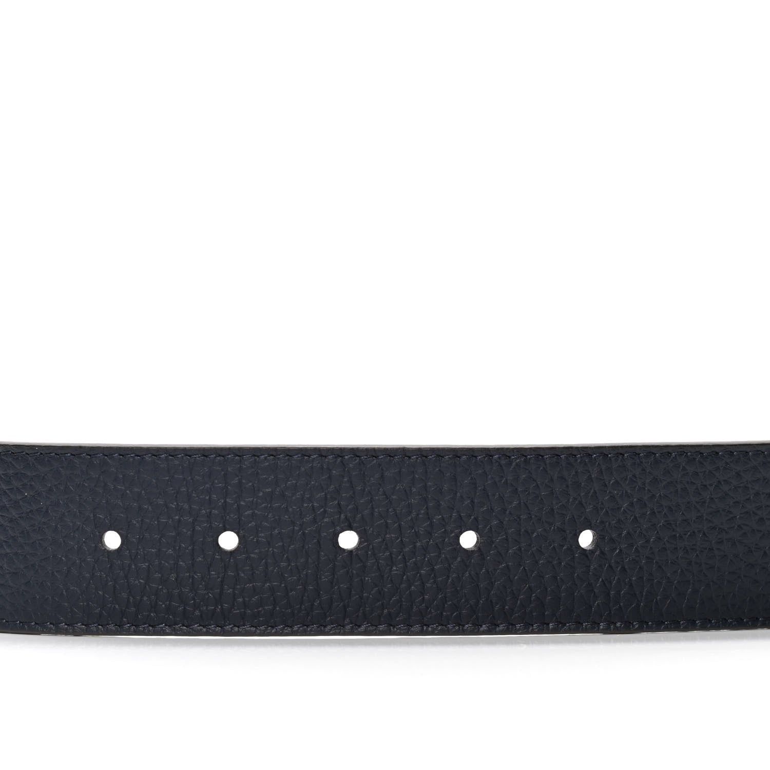 Louis Vuitton Taurillon Calfskin 40mm LV Tilt Reversible Belt 100 40 Navy Cognac 4 of 4