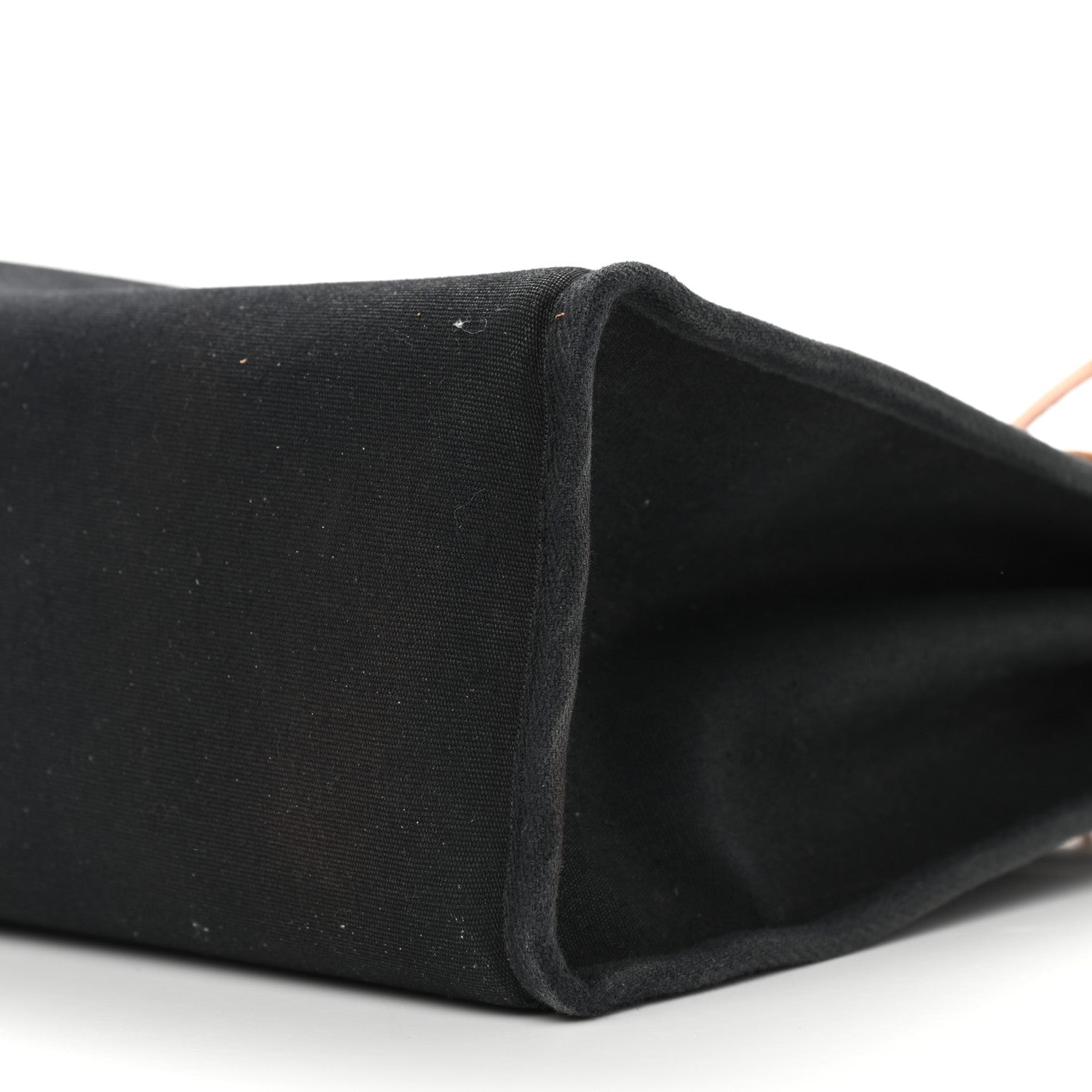 Hermes Toile Vache Calfskin Herbag PM 30 Black Natural 14 of 21