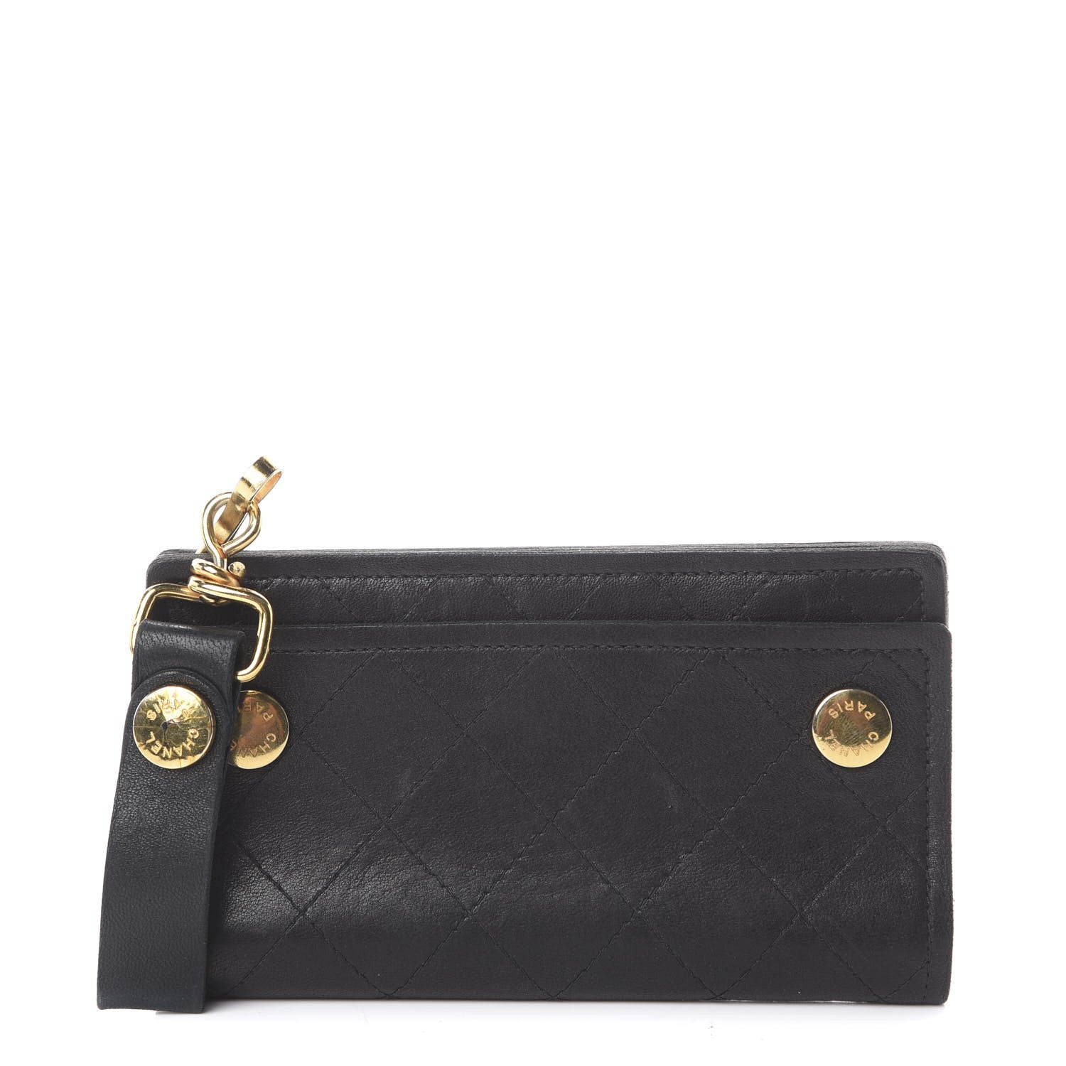 Chanel Lambskin Stitched Card Holder Black 1 of 7