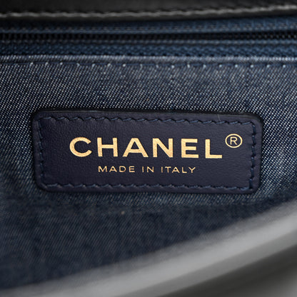 Chanel Lambskin Quilted Resin Bi-Color Chain Flap Bag Black 6 of 11