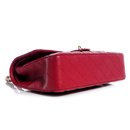 Chanel Caviar Medium Double Flap Red 4 of 9