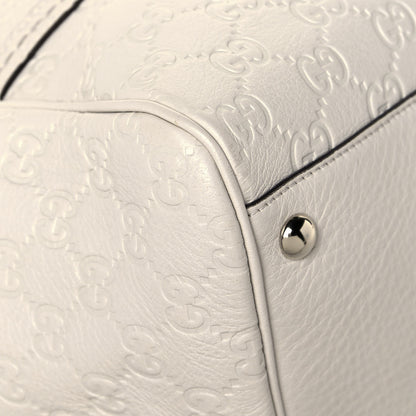 Gucci Calfskin Guccissima Large Signoria Tote Off White 11 of 13
