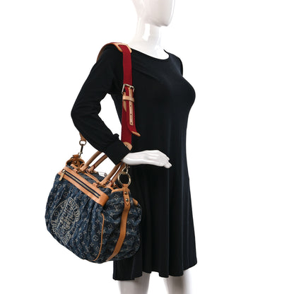 Louis Vuitton Denim Raye Cabas GM 2 of 13