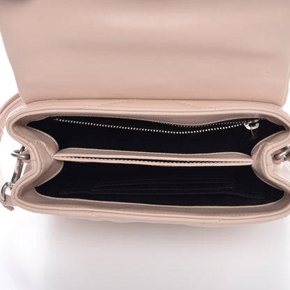 Saint Laurent Calfskin Y Quilted Monogram Toy Loulou Crossbody Bag Marble Pink 5 of 8