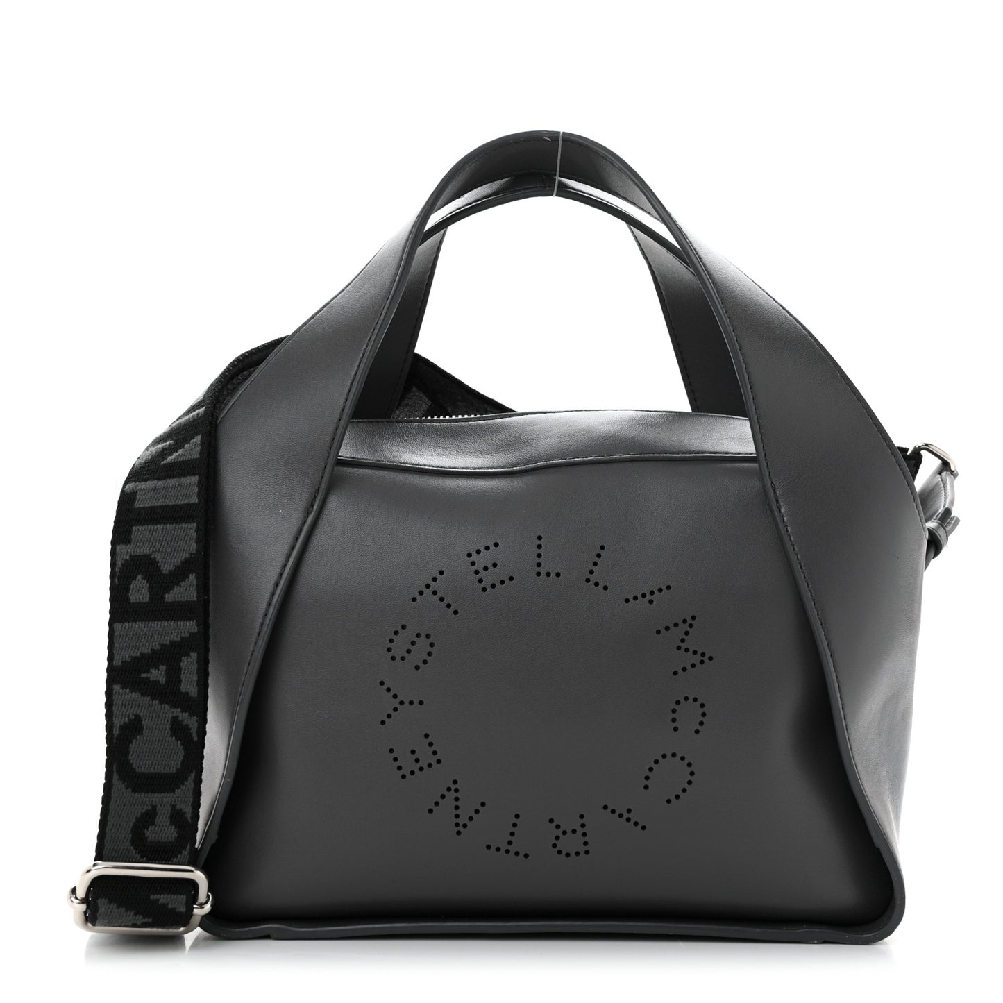 Eco Alter Mat Medium Logo Perforated Tote Dark Grey