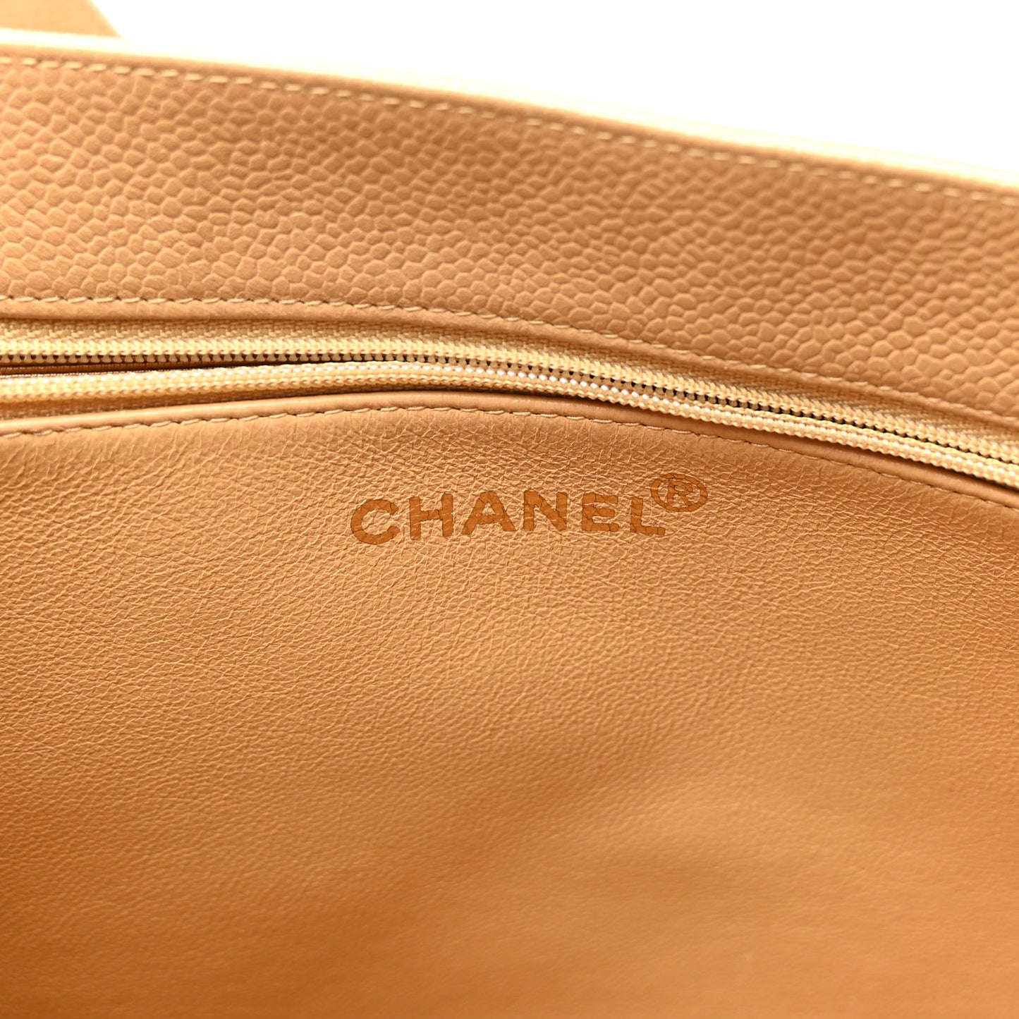 Caviar Timeless CC Tote Beige