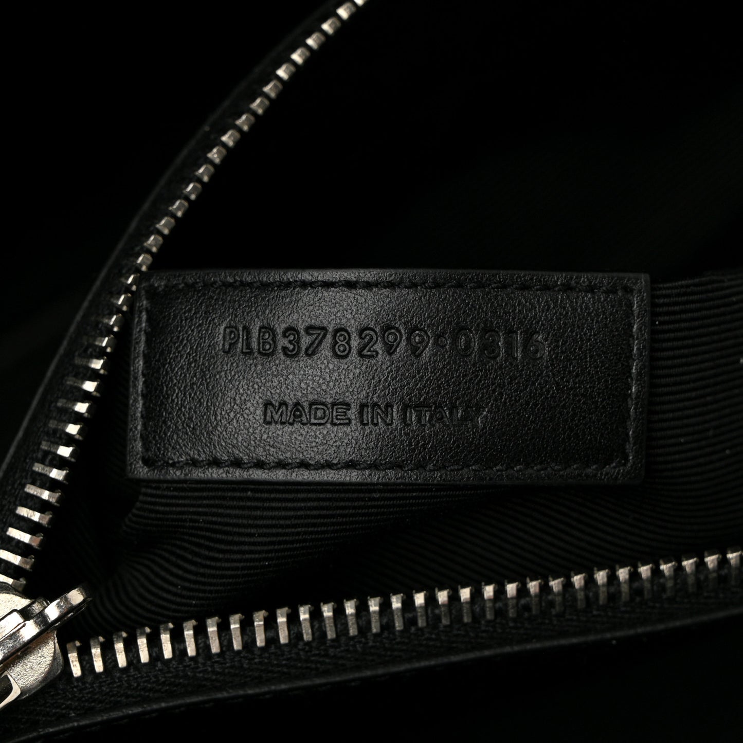 Grained Calfskin Small Sac De Jour Black
