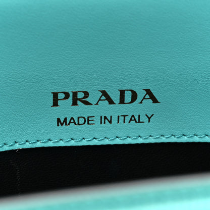 Prada Saffiano Mini Sybille Barrel Bag Blue 6 of 9