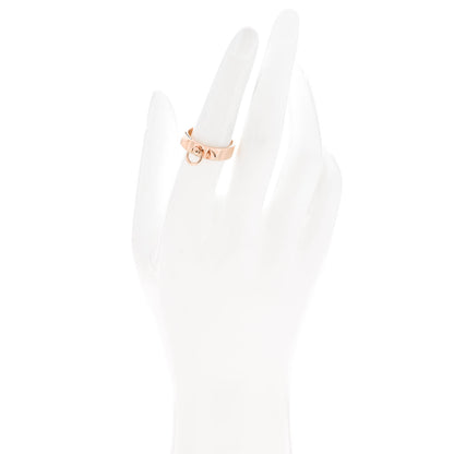 Hermes 18K Rose Gold PM Collier De Chien Ring 54 7 2 of 4