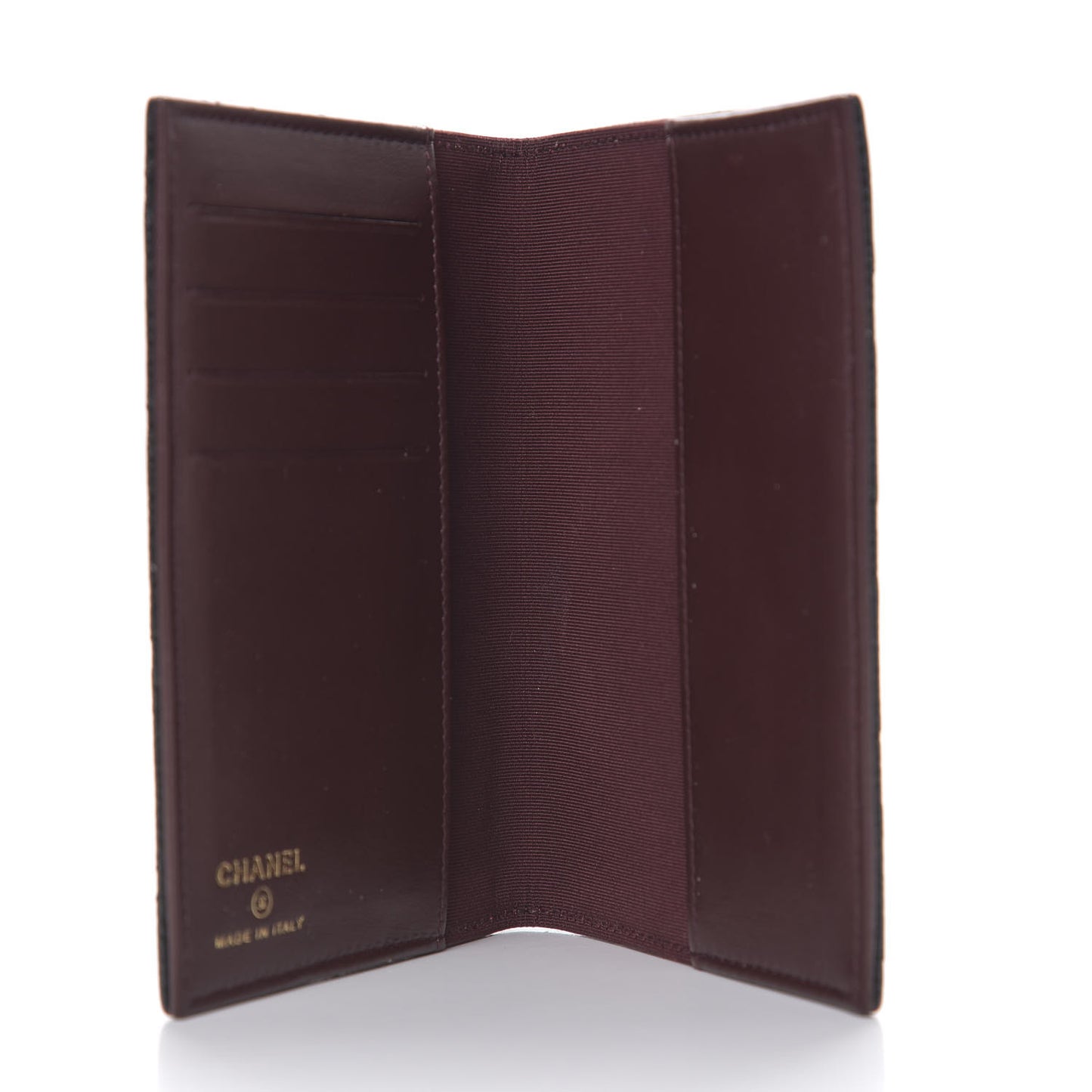 Caviar Quilted Passport Holder Black