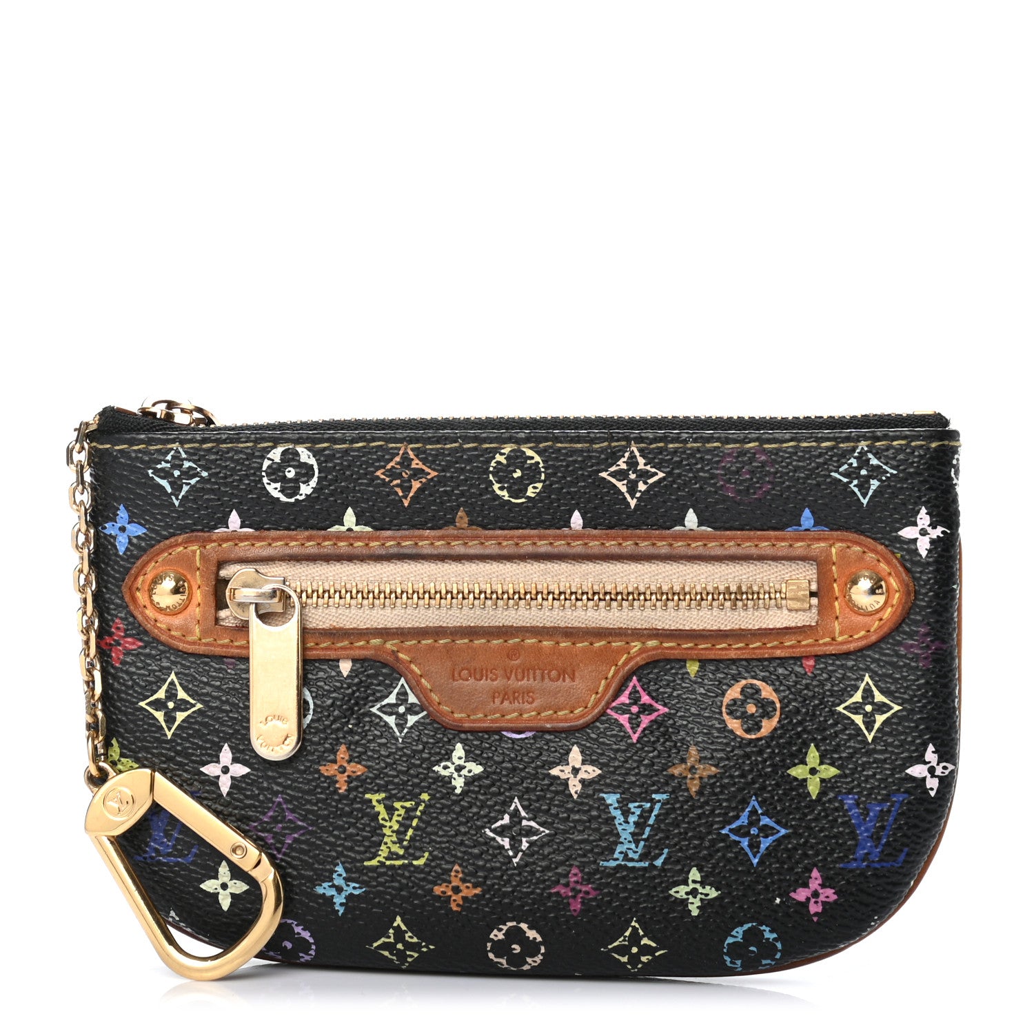 Louis Vuitton Monogram Multicolor Pochette Plate MM Black 1 of 6