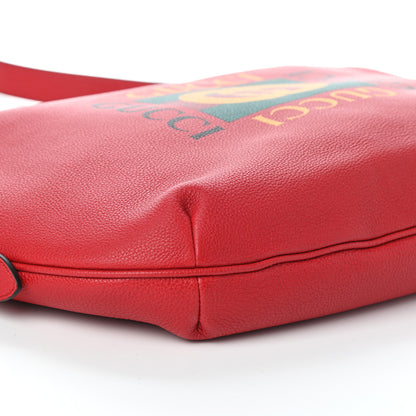 Gucci Grained Calfskin Logo Half Moon Hobo Red 8 of 9