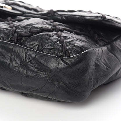Chanel Calfskin Ultra Stitch Oversize Flap Black 8 of 9