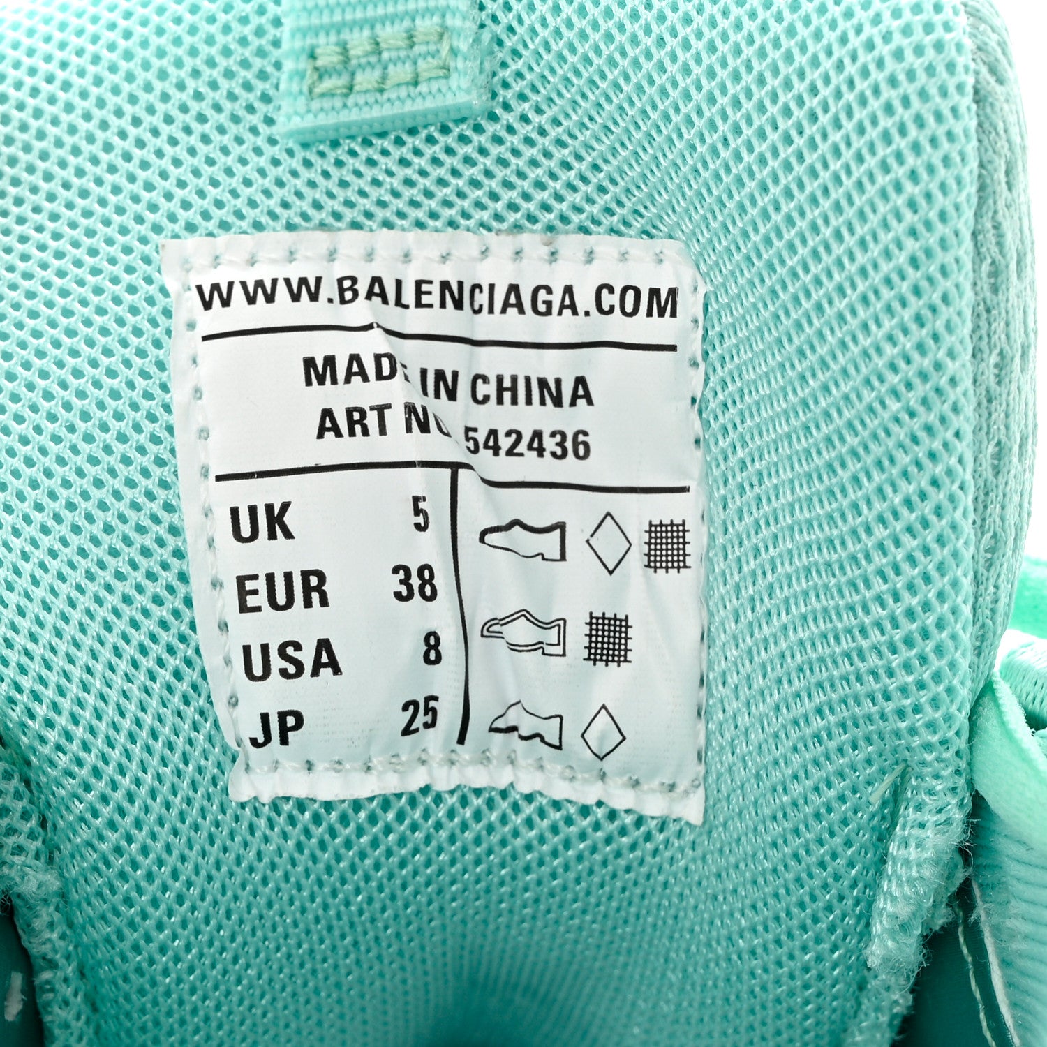 Balenciaga Rubber Mesh Fabric Monocolor Recycled Sole Womens Track Sneakers 38 Mint 7 of 9
