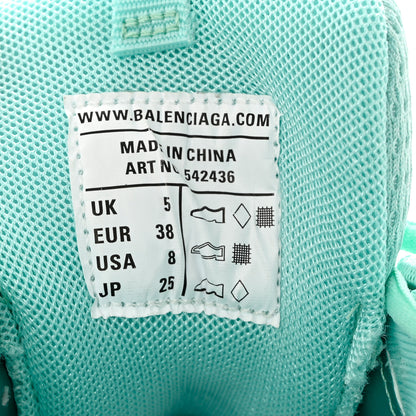 Balenciaga Rubber Mesh Fabric Monocolor Recycled Sole Womens Track Sneakers 38 Mint 7 of 9