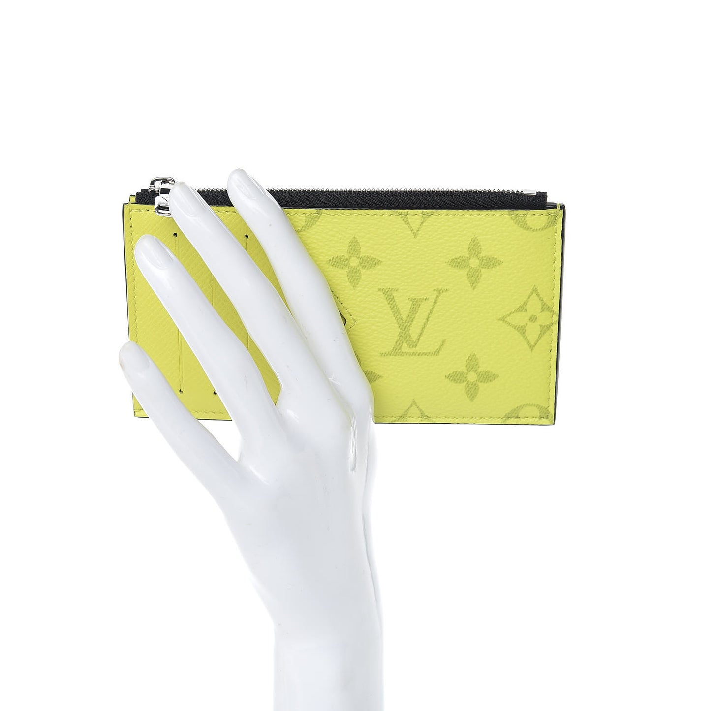 Monogram Taiga Coin Card Holder Yellow