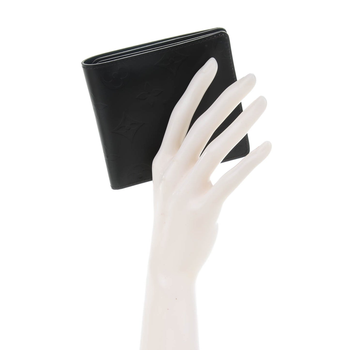 Monogram Glace Compact Wallet Cafe Brown