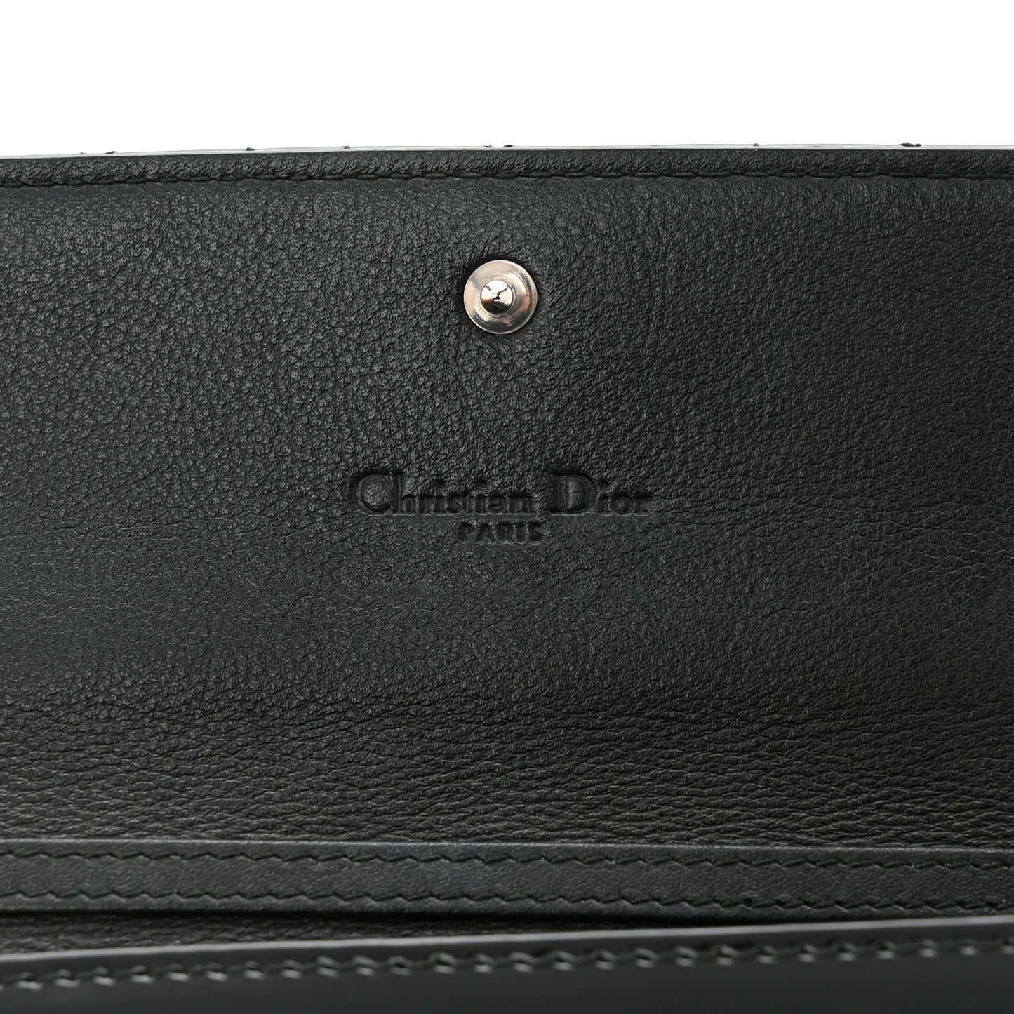 Patent Cannage Lady Dior Convertible Clutch Black