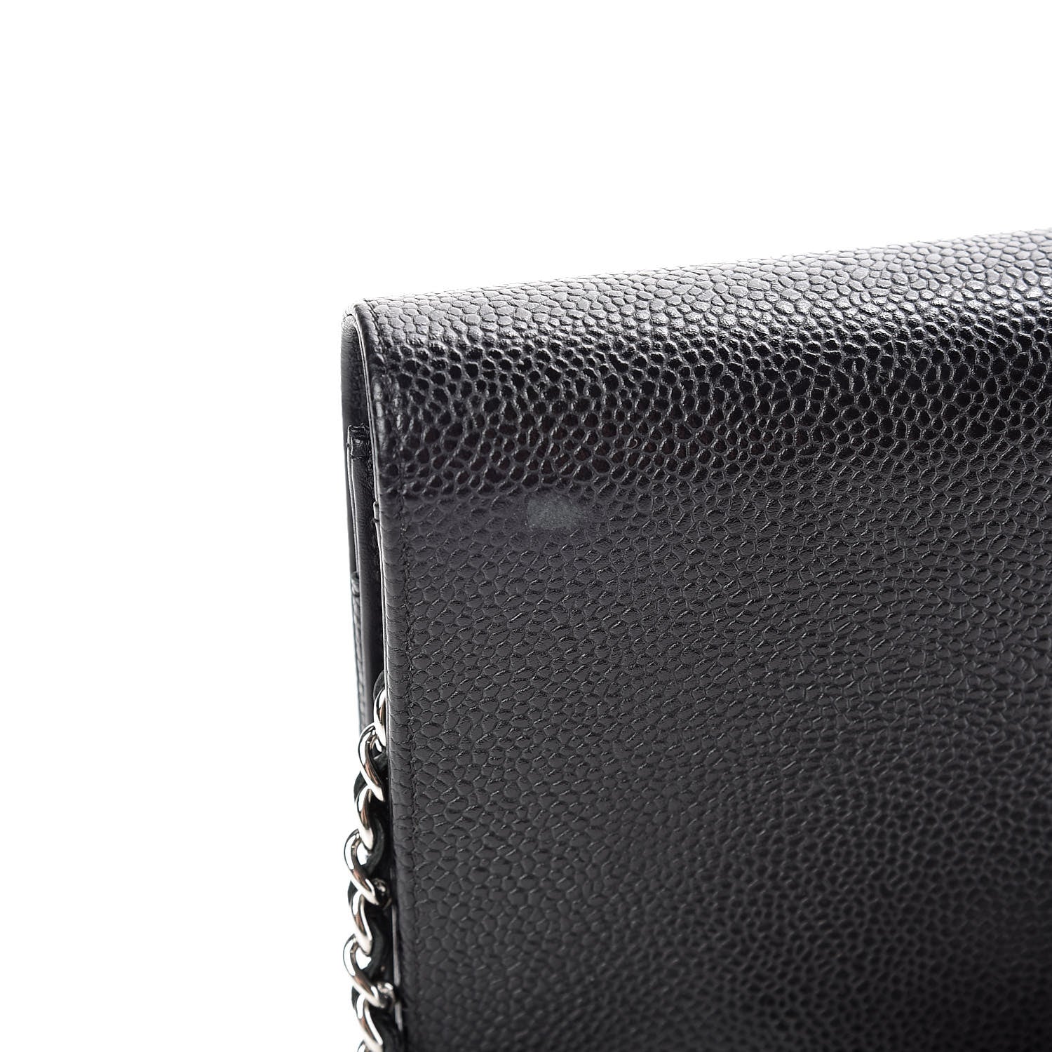Chanel Caviar Timeless CC Wallet On Chain WOC Black 14 of 14