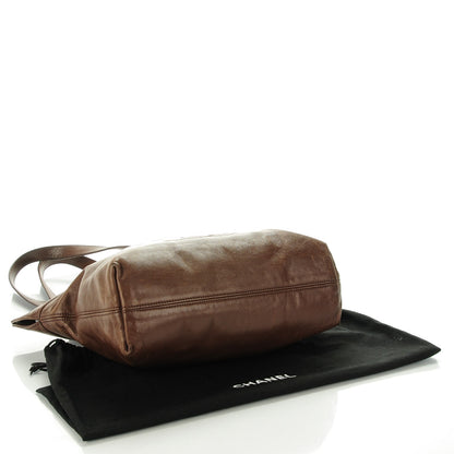 Chanel Calfskin CC Tote Brown 4 of 7