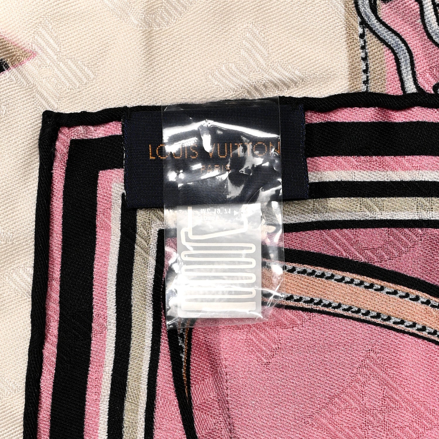 Louis Vuitton Silk Monogram My Everything Square Scarf Cream 3 of 3