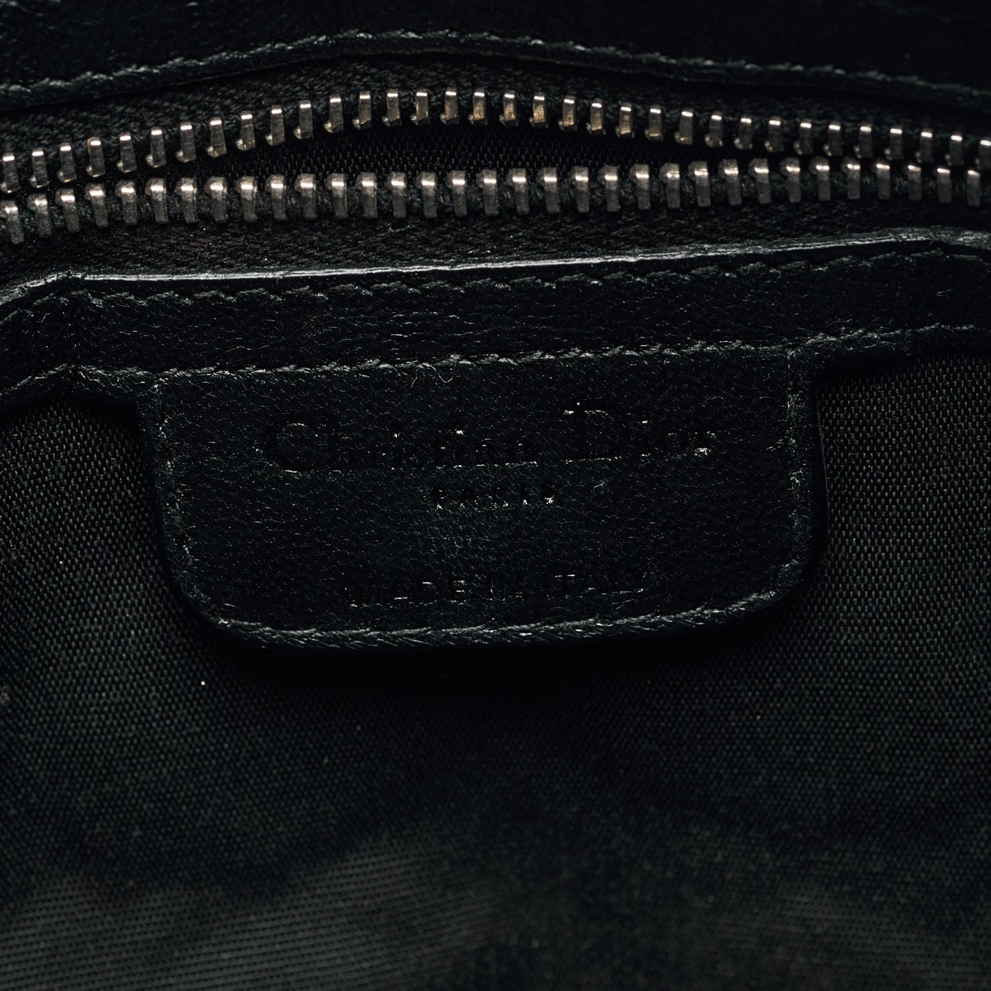 Lambskin Cannage Large Lady Dior Convertible Clutch Black