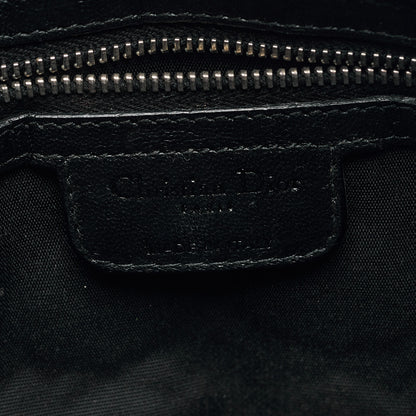 Christian Dior Lambskin Cannage Large Lady Dior Convertible Clutch Black 6 of 6