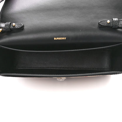 Burberry Calfskin Vintage Check New Hampshire Bag Black 5 of 11