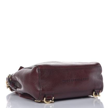 Mulberry Natural Leather Mini Cara Delevingne Convertible Satchel Oxblood 4 of 12