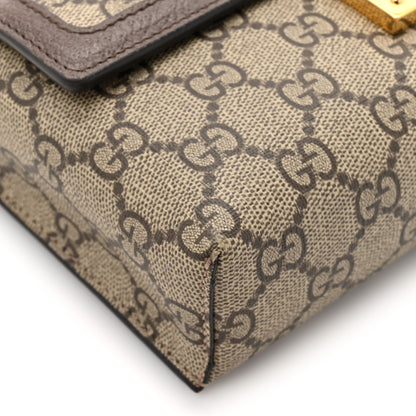 Gucci GG Supreme Monogram Calfskin Mini Ophidia Top Handle Bag Beige Ebony New Acero 13 of 15