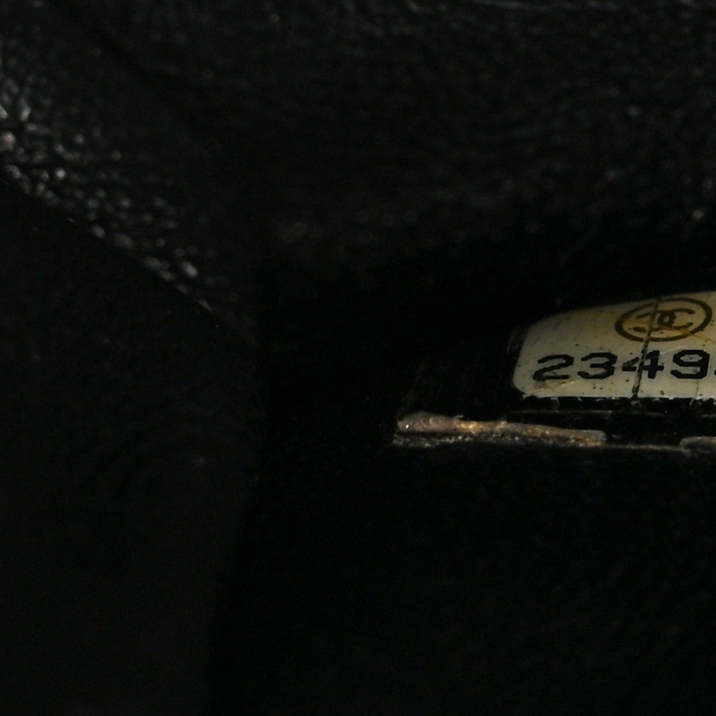 Caviar Lizard Embossed Quilted Small Coco Handle Flap Black