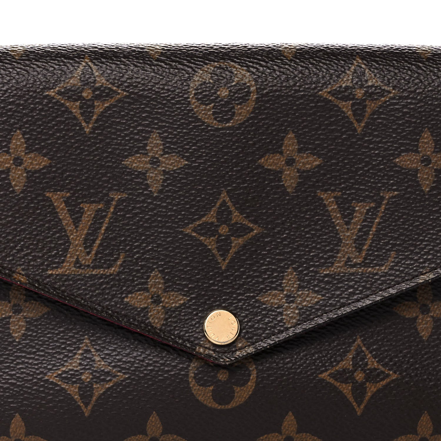 Louis Vuitton Monogram Pochette Felicie Chain Wallet Fuchsia 7 of 9