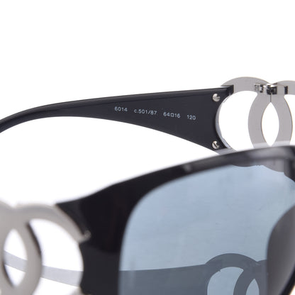 Chanel CC Sunglasses 6014 Black 5 of 8