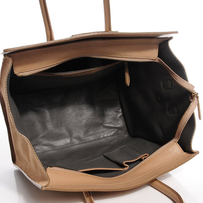Celine Smooth Calfskin Suede Mini Luggage Camel 5 of 9