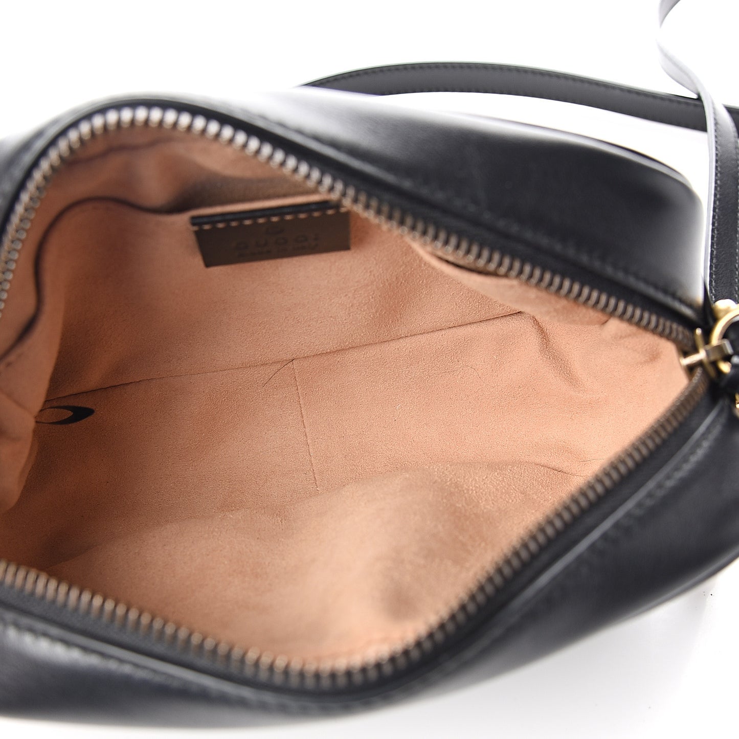 Calfskin Matelasse Mini GG Marmont Chain Shoulder Bag Black